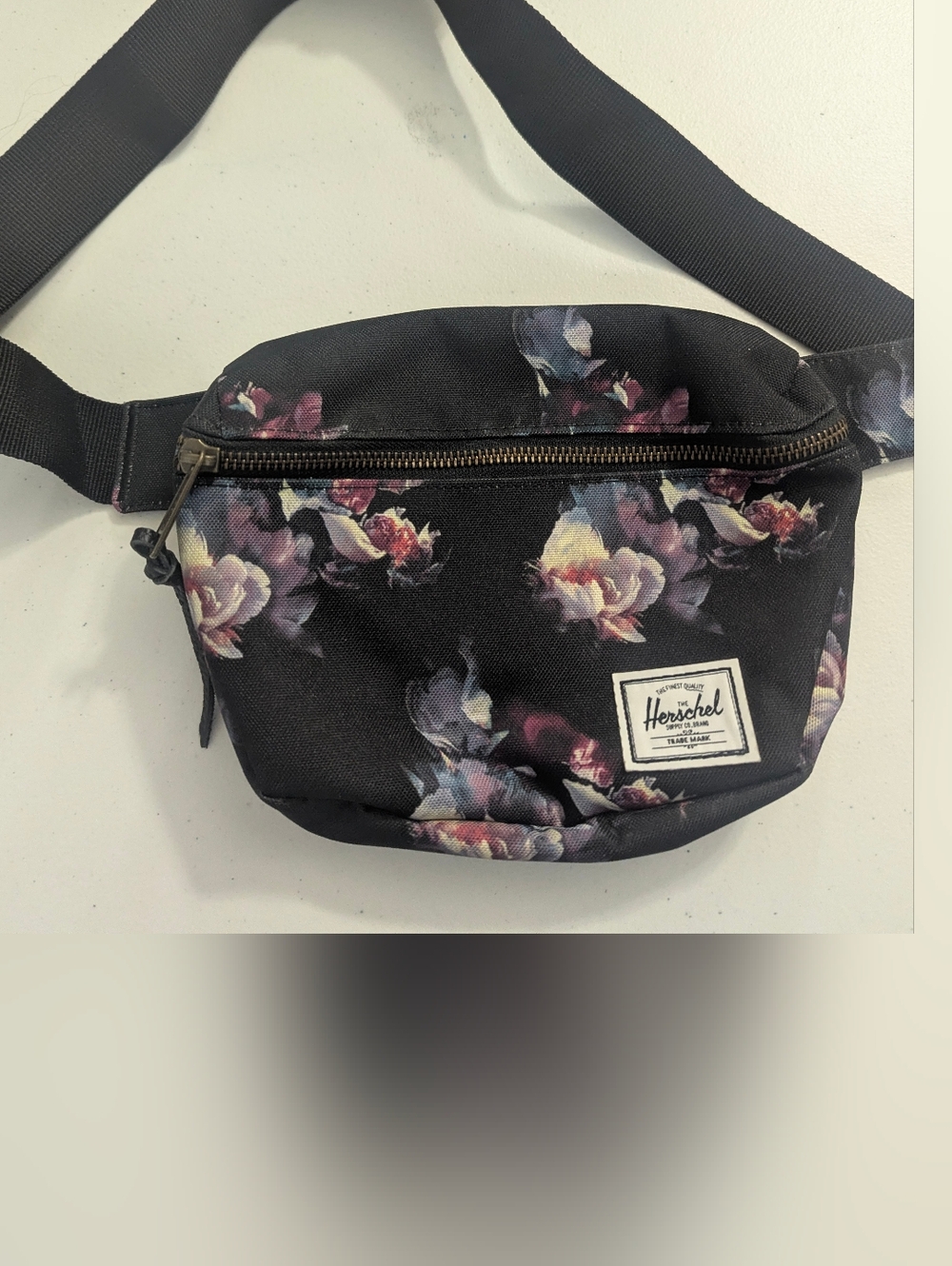 Herschel Floral Black Fanny Pack